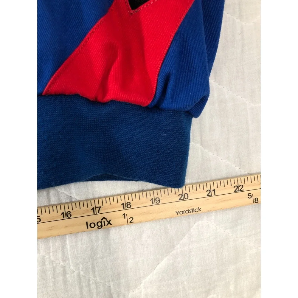 JH Design‎ NASCAR Jacket Men's 2XL XXL Black Blue Red Flag Logo Racing Coat